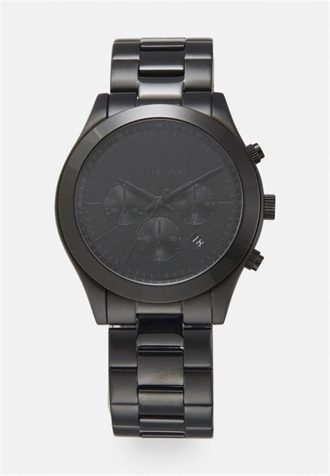 michael kors black runway chronograph|Michael Kors slim runway.